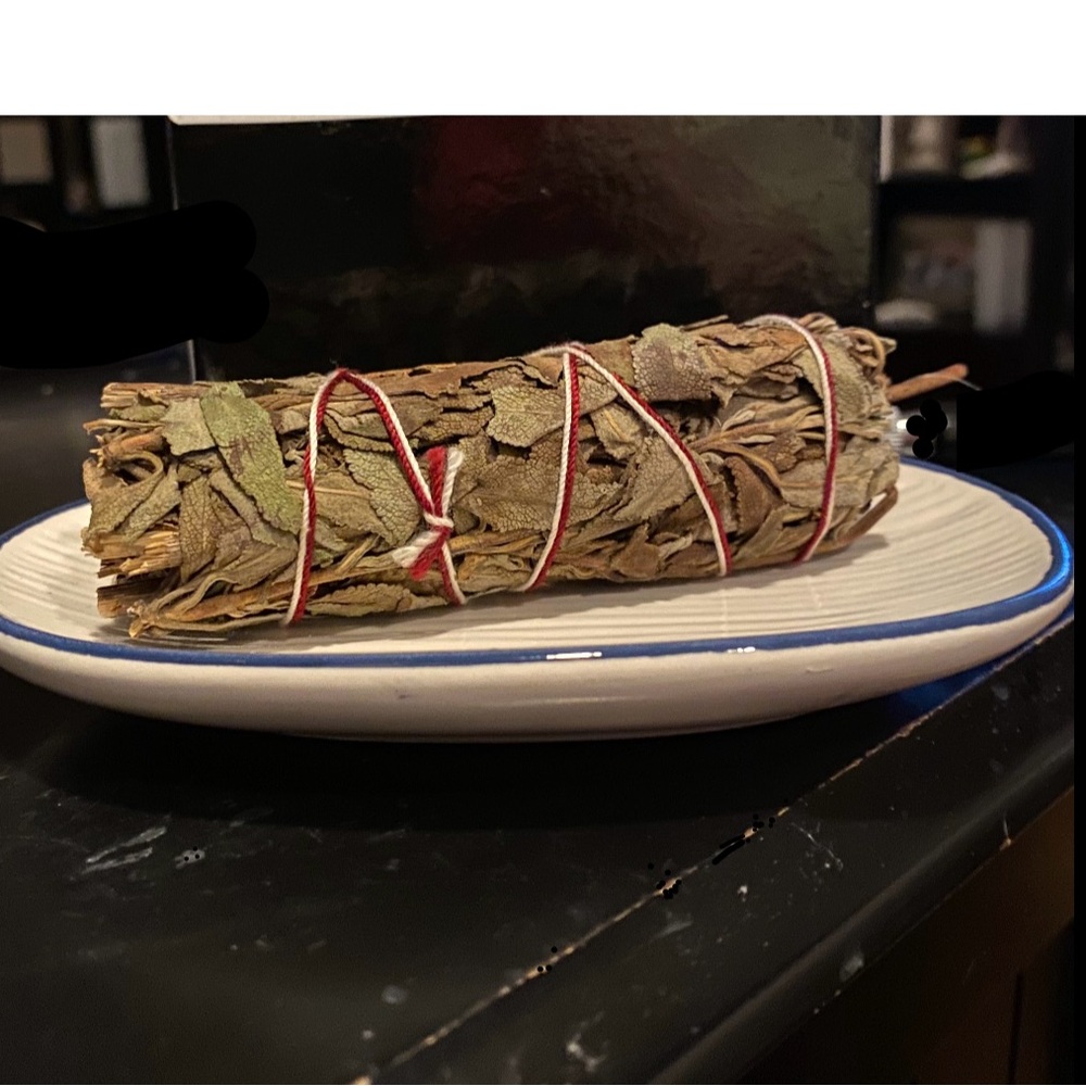 4” Wide Sage Stick Aromatherapy Bundle with Ceramic Dish, Gypsy Soul - Picture 7 of 10